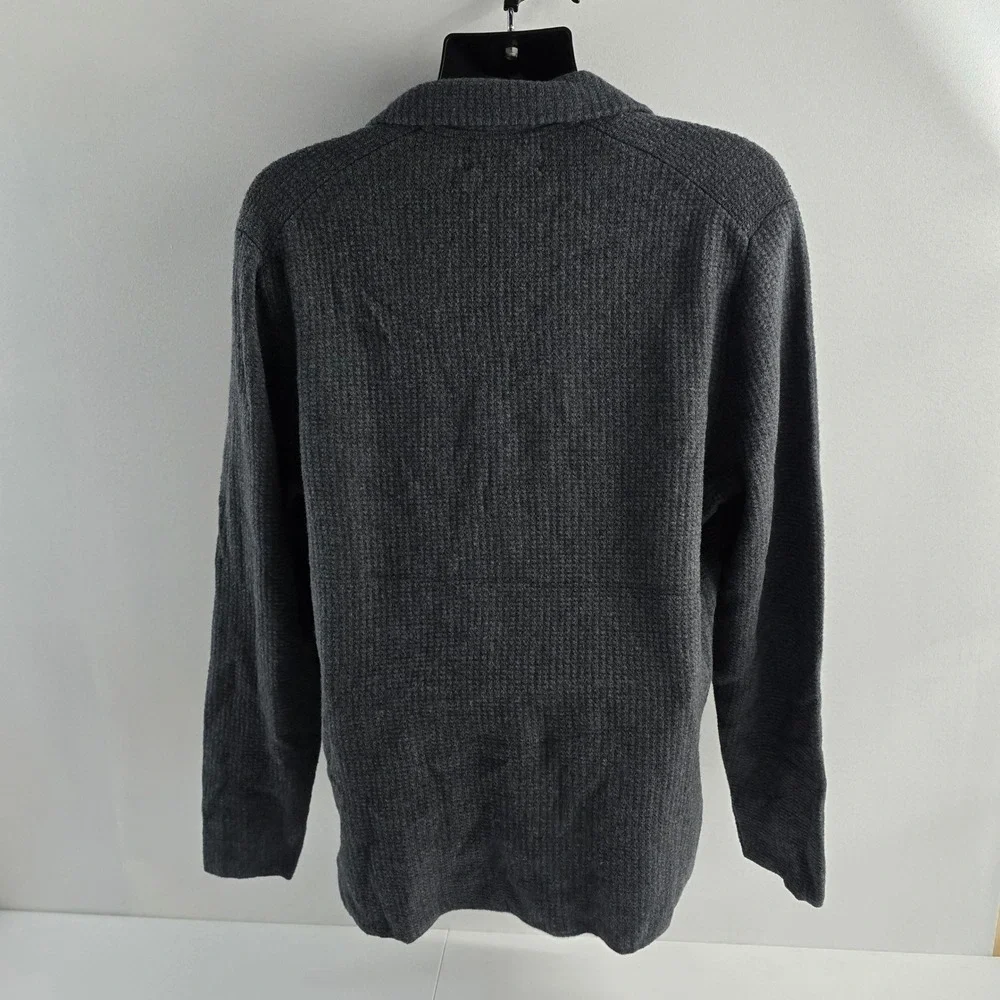 NWT Jos A‎ Bank Reserve Mens Gray Wool Blend Button Front Knit Blazer Jacket L